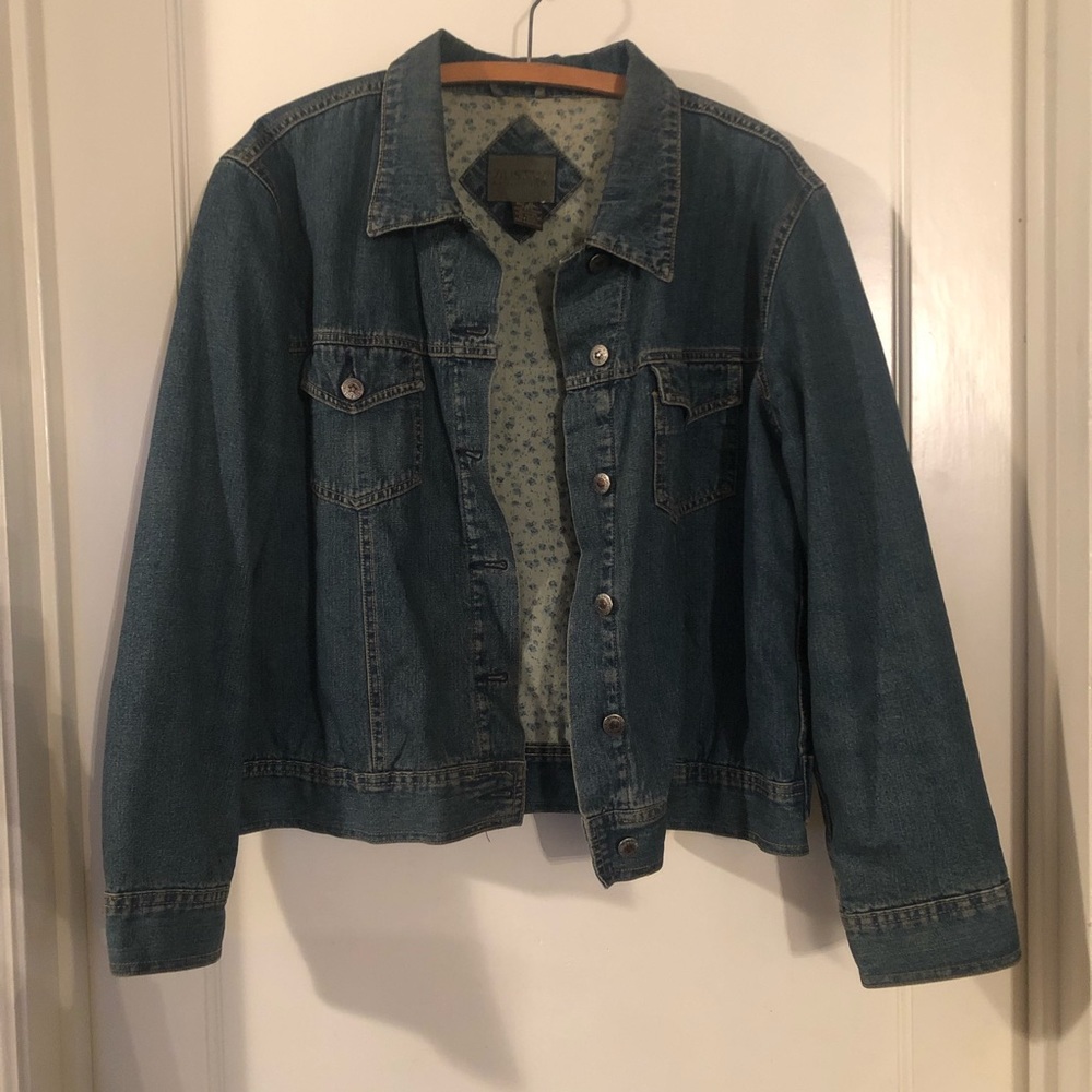Denim quilted lined women’s jacket